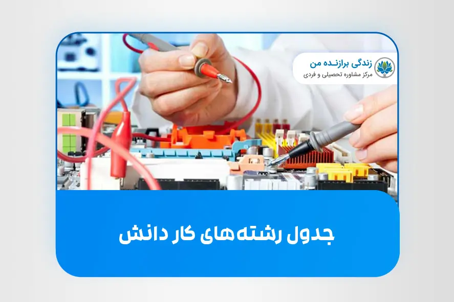 جدول رشته‌های کار دانش